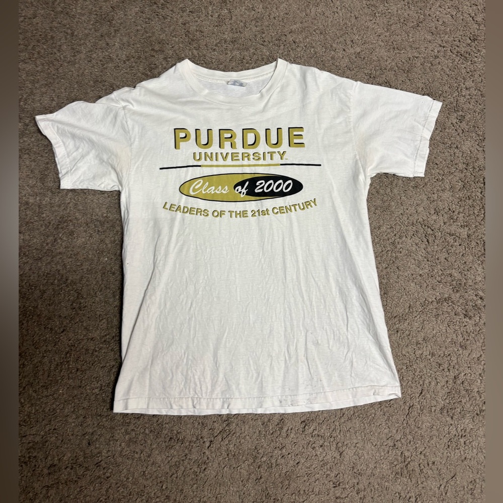 Champion White and Gold Graphic Tee